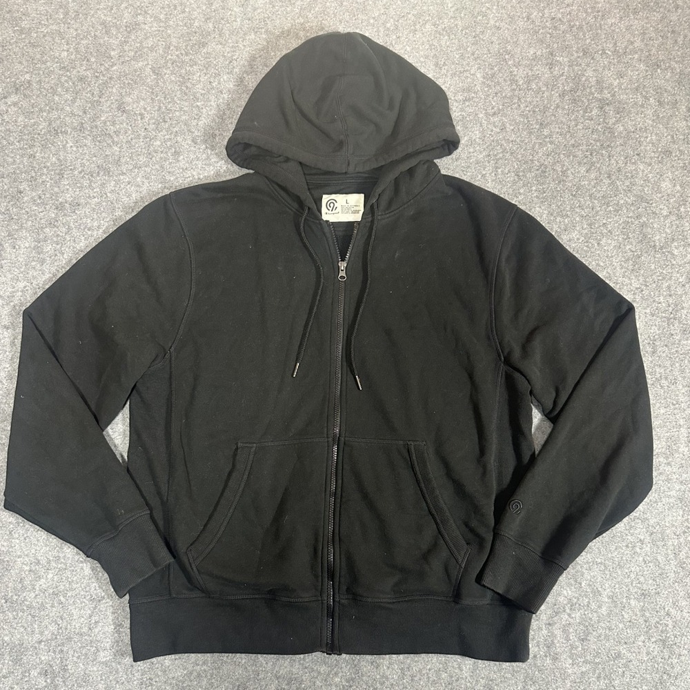 C9 Champion‎ Full Zip Hoodie Large Black Cotton Blend Activewear